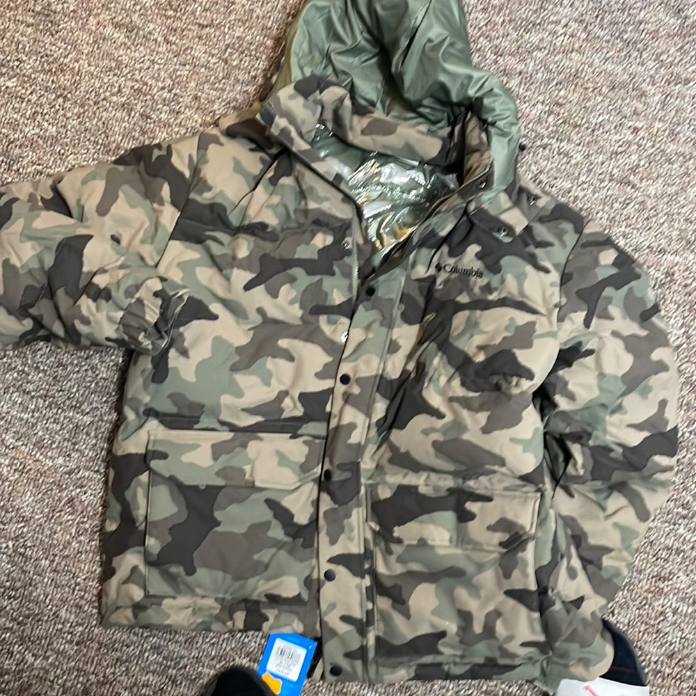 Columbia rockfall down Omni heat XL jacket